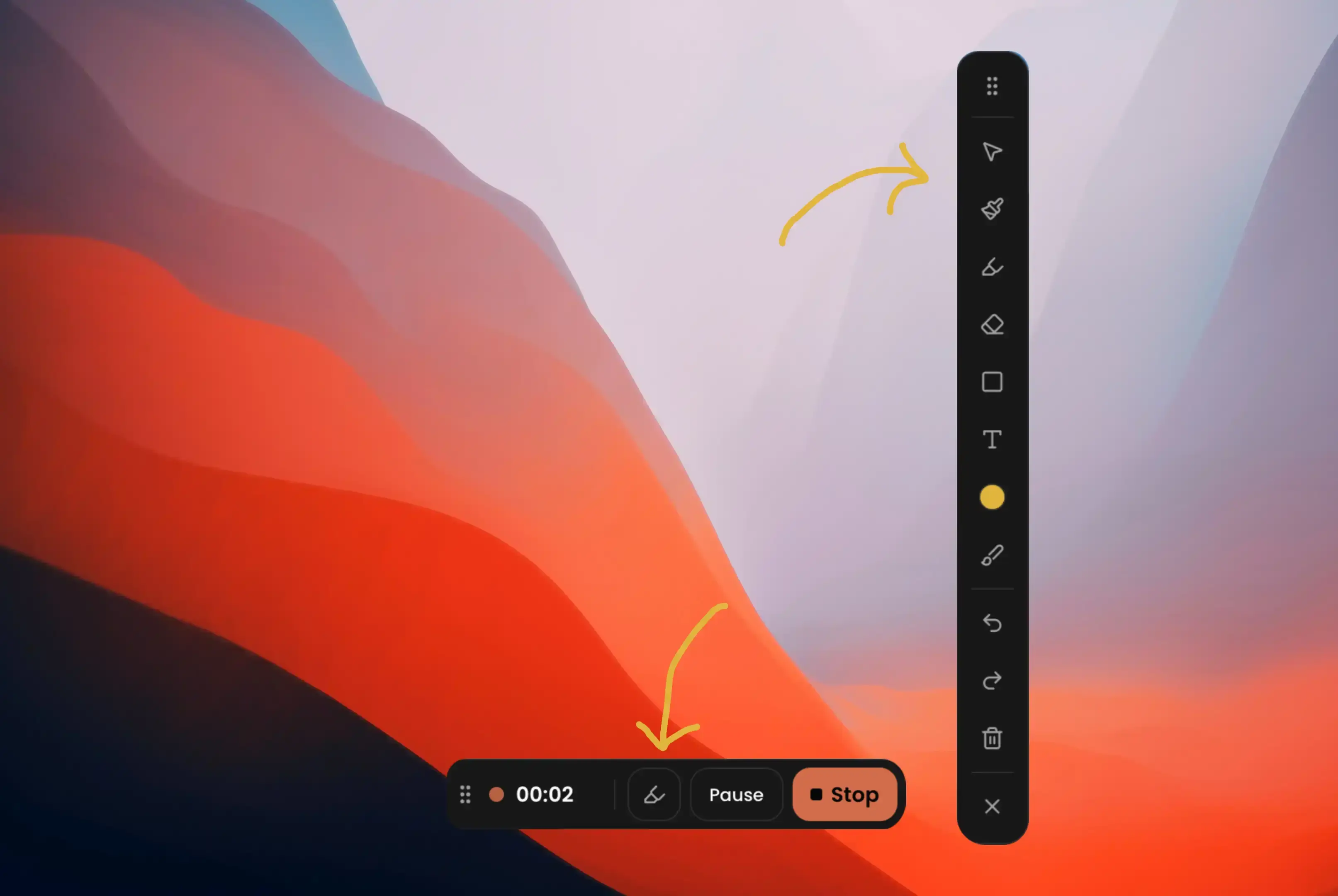 Capptivo annotation toolbar